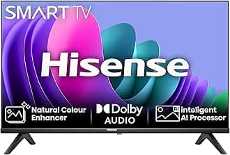 Hisense 40 Inch Smart TV 40E4NTUK - FHD Resolution, Natural Colour Enhancer, DTS Virtual:X & Dolby Audio, AI Sports Mode, VIDAA OS with Youtube, Netflix and Disney+ and Freeview Play (2024 Model) [Energy Class F]