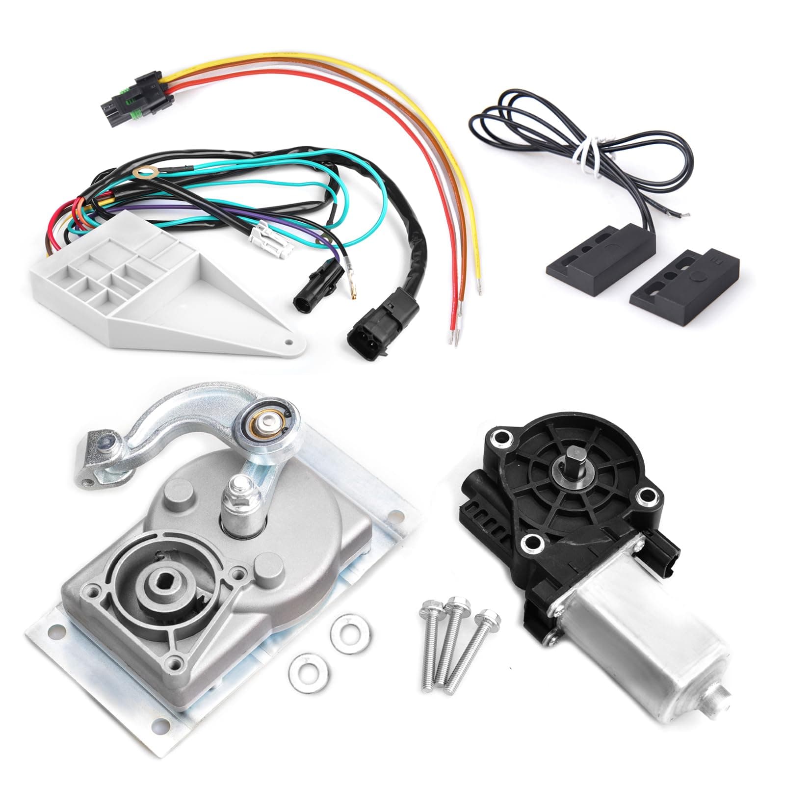 CNRAQR RV Step Motor Conversion Kit for "A" Curved Linkage, Replacement Parts for Kwikee 22, 23, 28A, 30, 32, 33, 34, 35, 36, 38, 40 Series Steps - 379147 379160 909510000