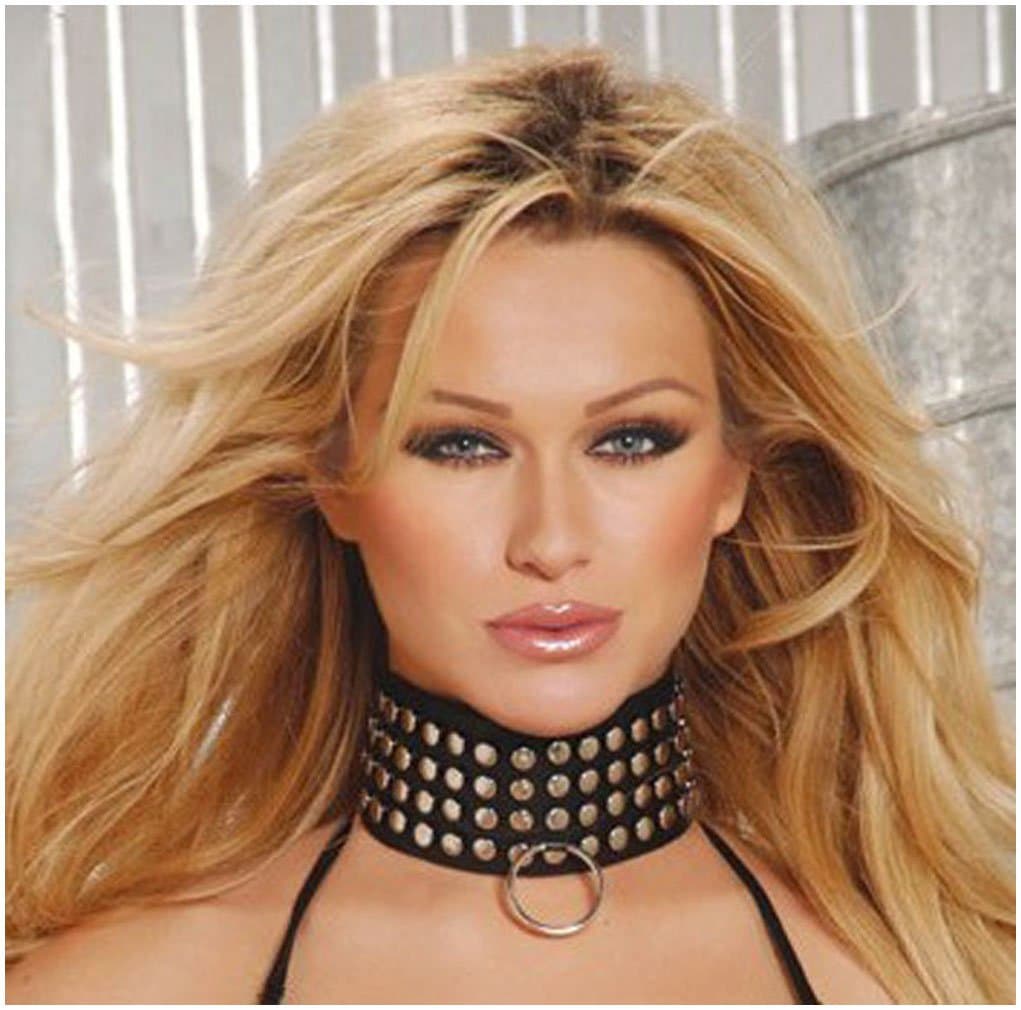 Sexy Leather Collar black color