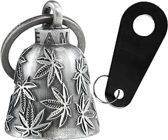 Motorcycle Bell for Bikers Women Men W/Hanger, Biker Bell for Riders, Good Luck Riding Bell Moto Accessories