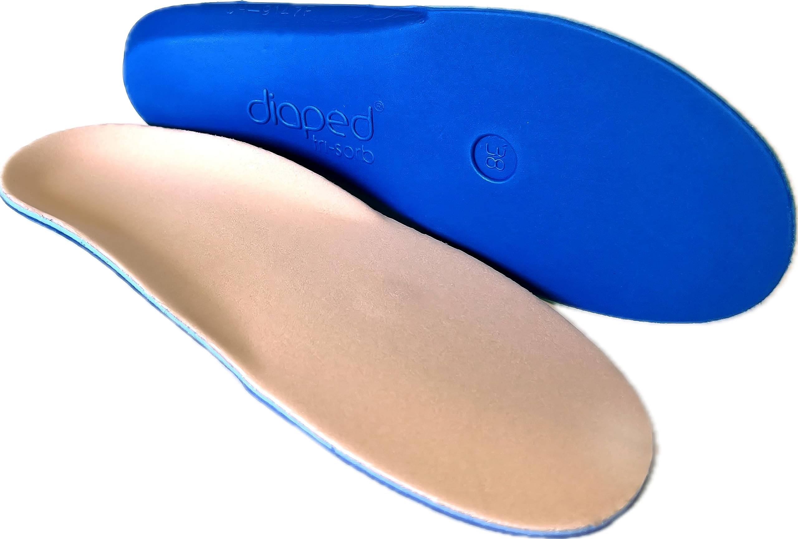 Trisorb Diabetic & Arthritis Insoles - Soft, Light & Warming Memory Foam Insoles for Sensitive Feet - Unisex-Adults, Beige, 2-Pack