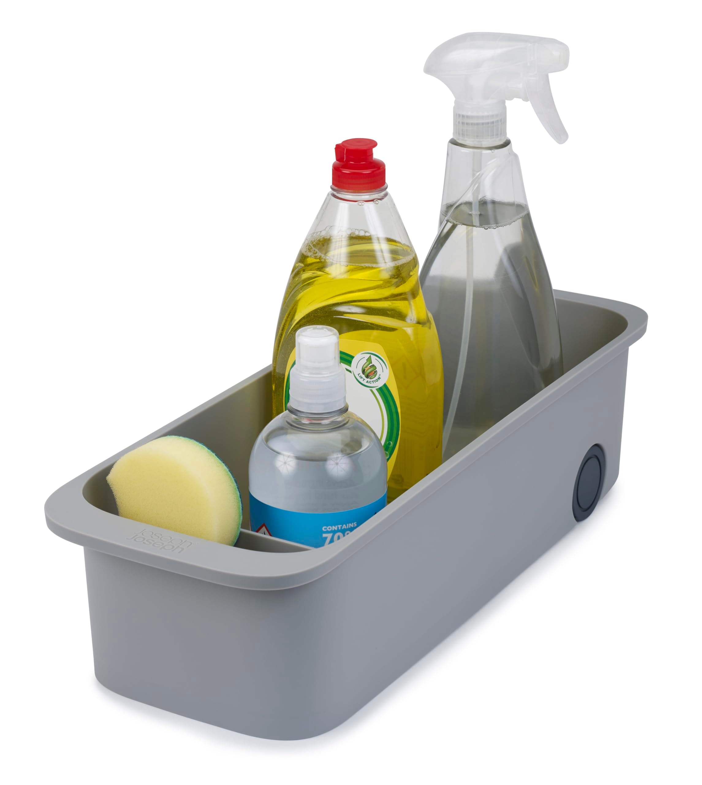 CupboardStore Easy-Access Storage Caddy. Grey Polypropylene,Cleaning Supplies