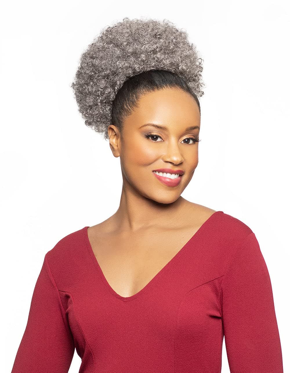 Foxy Silver (Ds15) - Synthetic Ponytail in 44