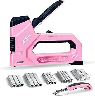 Pink 6-In-1 Staple Gun