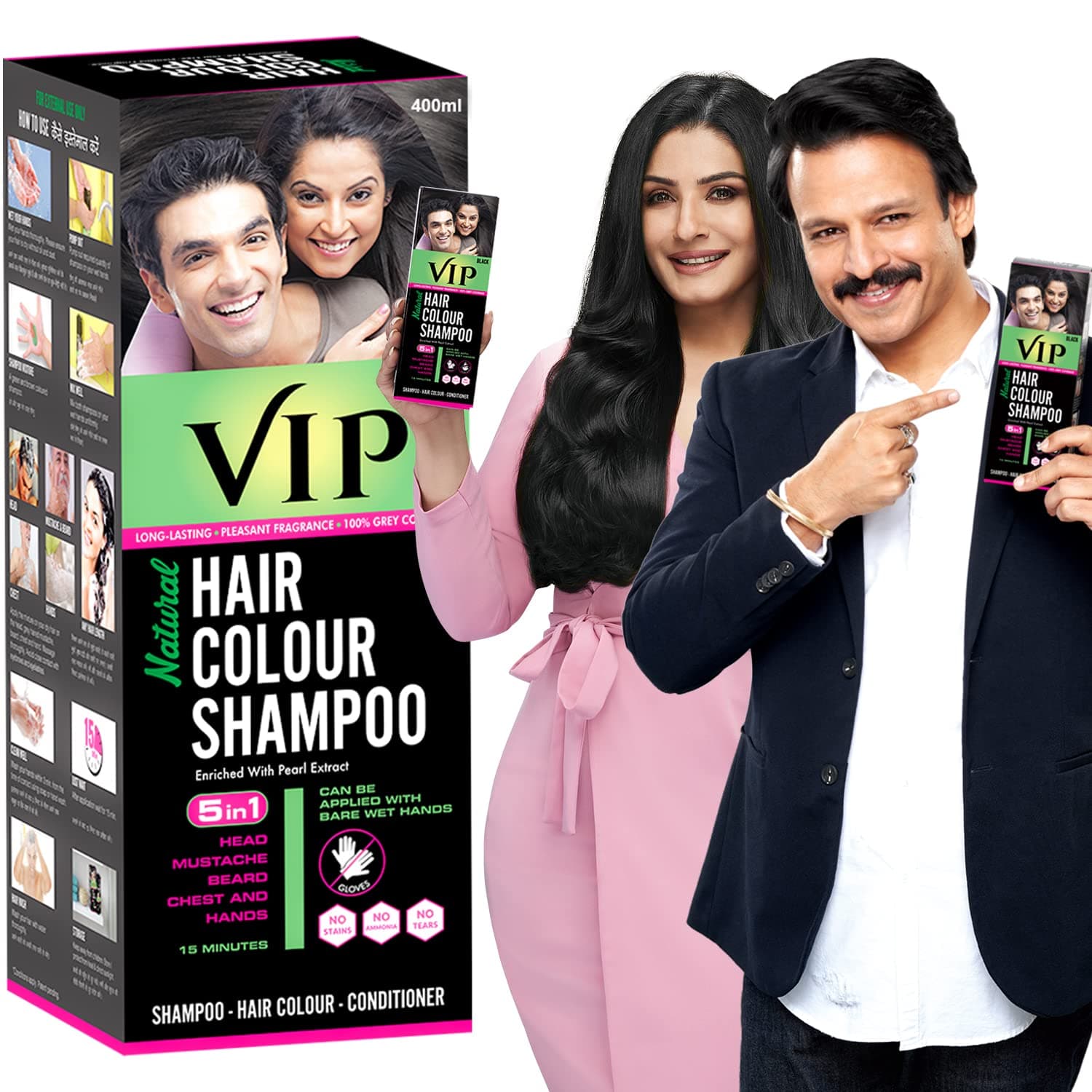 VIP Hair Color Shampoo - 400ml