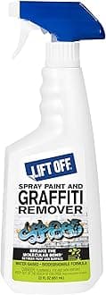 41101 Spray Paint and Graffiti Remover – Removes Spray Paint, Acrylic, and Enamel – Safe for Wood, Metal, Concrete, Plastic & More – Water-Based Formula – 22 Fl Oz