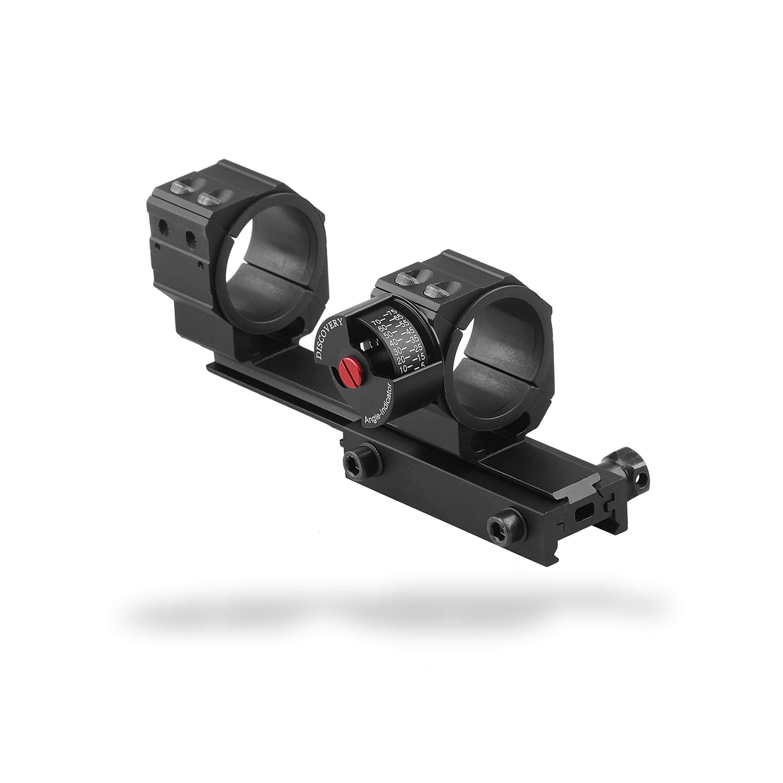 ApexHorizon 24.5/30/34mm Universal One-Piece Offset Scope Mount Dual Ring with Angel Indicator for Picatinny 20mm & Dovetail 11mm Rail
