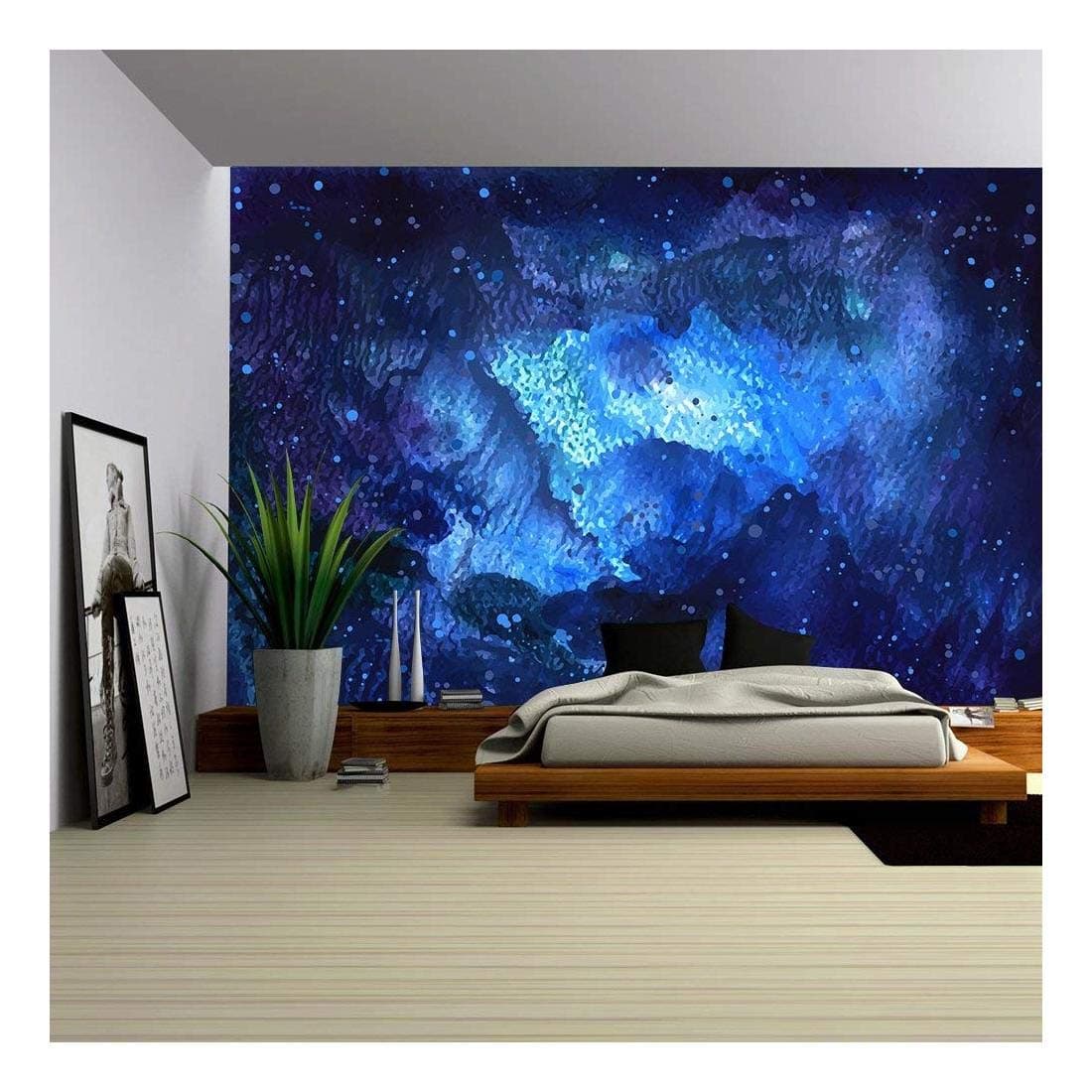 wall26 - Vector - Abstract Hand Drawn Watercolor Background. Vector Illustration. - Removable Wall Mural | Self-Adhesive Large Wallpaper - 100x144 inches