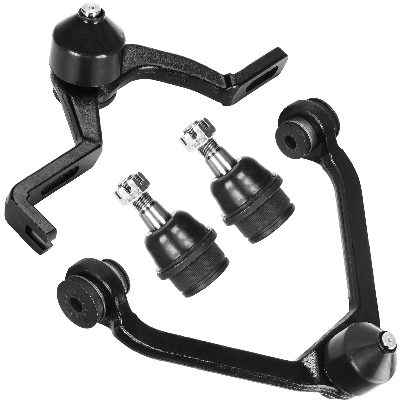 4 pcs Front Upper Control Arm & Lower Ball Joints for Ford Explorer Sport Ranger Mercury Mountaineer for Mazda B2500 B3000 B4000 1999-2002 [2-Piece Design; Spring: Torsion Bar] Suspension K8708 K8710