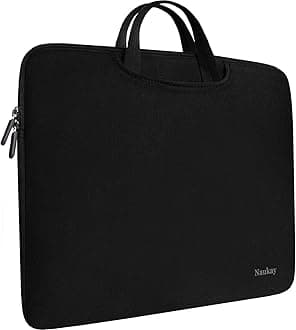 Laptop Sleeve Bag 15.6 Inch, Durable Slim Briefcase Handle Bag 13 inch Black