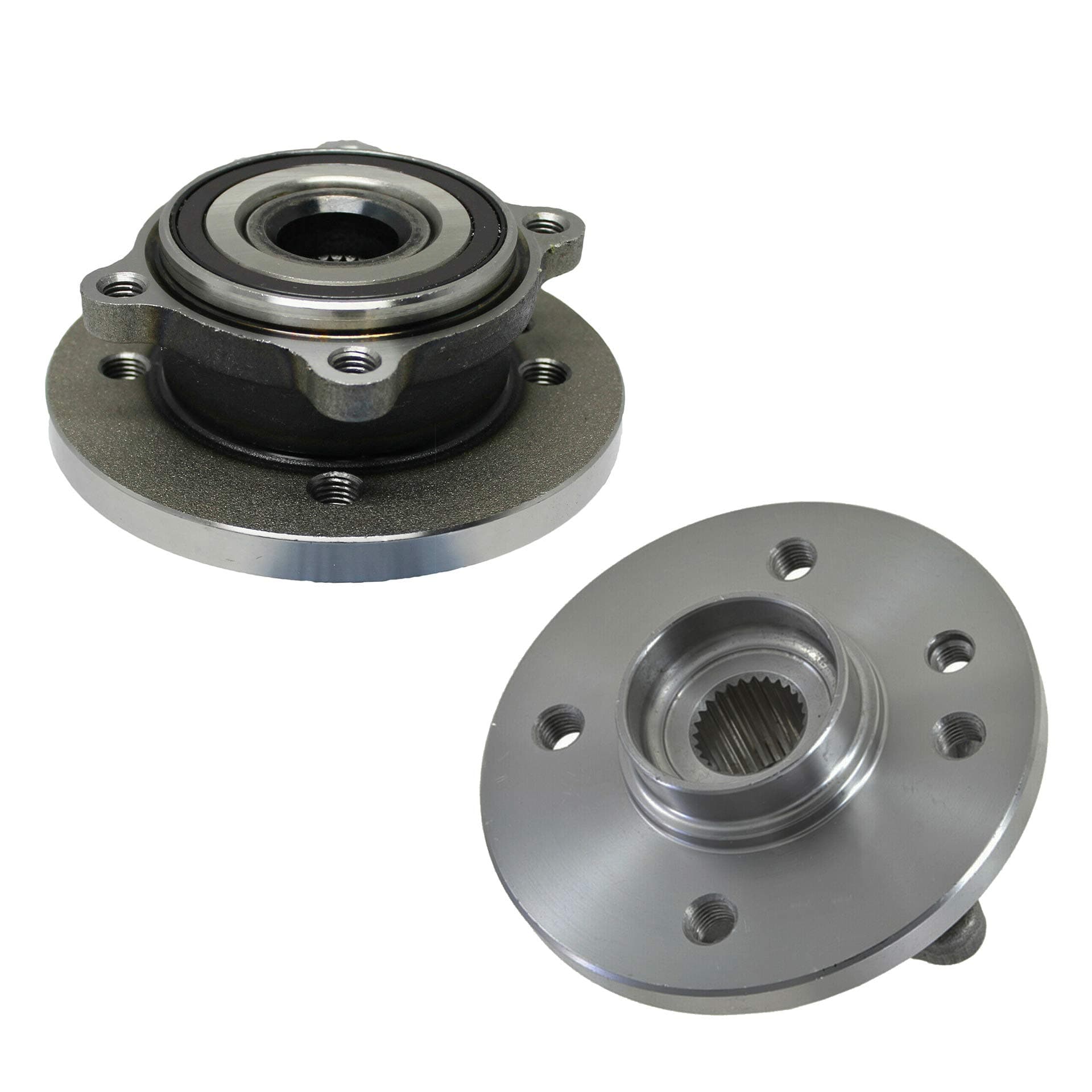 DETROIT AXLEBoth Front Wheel Hub and Bearings Assembly Replacement for 2002-2006 Mini Cooper 12MM Wheel Bolt Size 4 Bolt w/ABS - 2pc Set