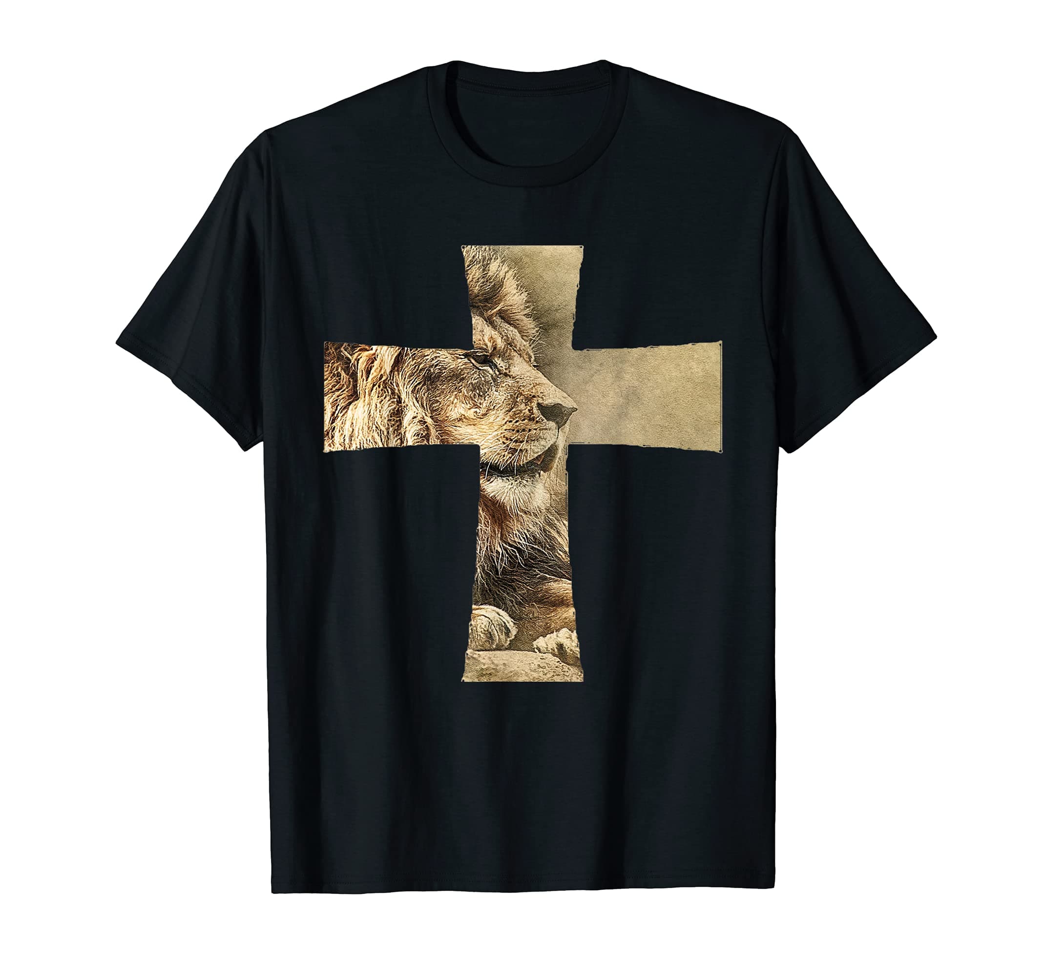 THIRD MILLENIUM APPARELLion Christian Cross T-shirt