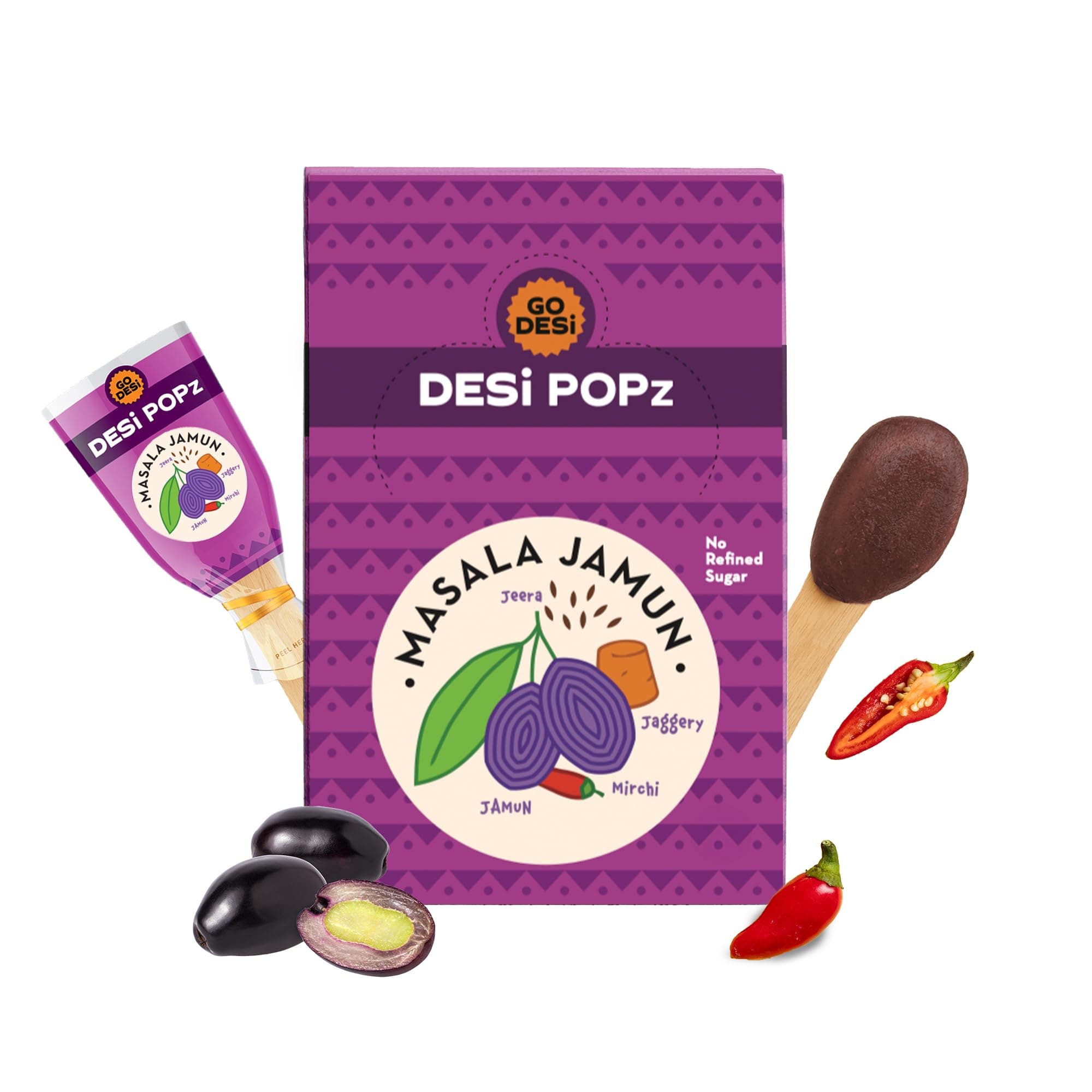 GO DESi Masala Jamun, 50 Pcs, DESi POPz, Fruit Snacks, Java Plum, 400 gm