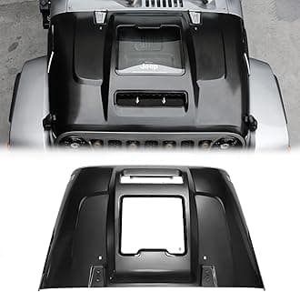 Replace JK Hood, Space-Capsule Style Hood Compatible with Jeep Wrangler Unlimited Rubicon JK JKU 2007-2018