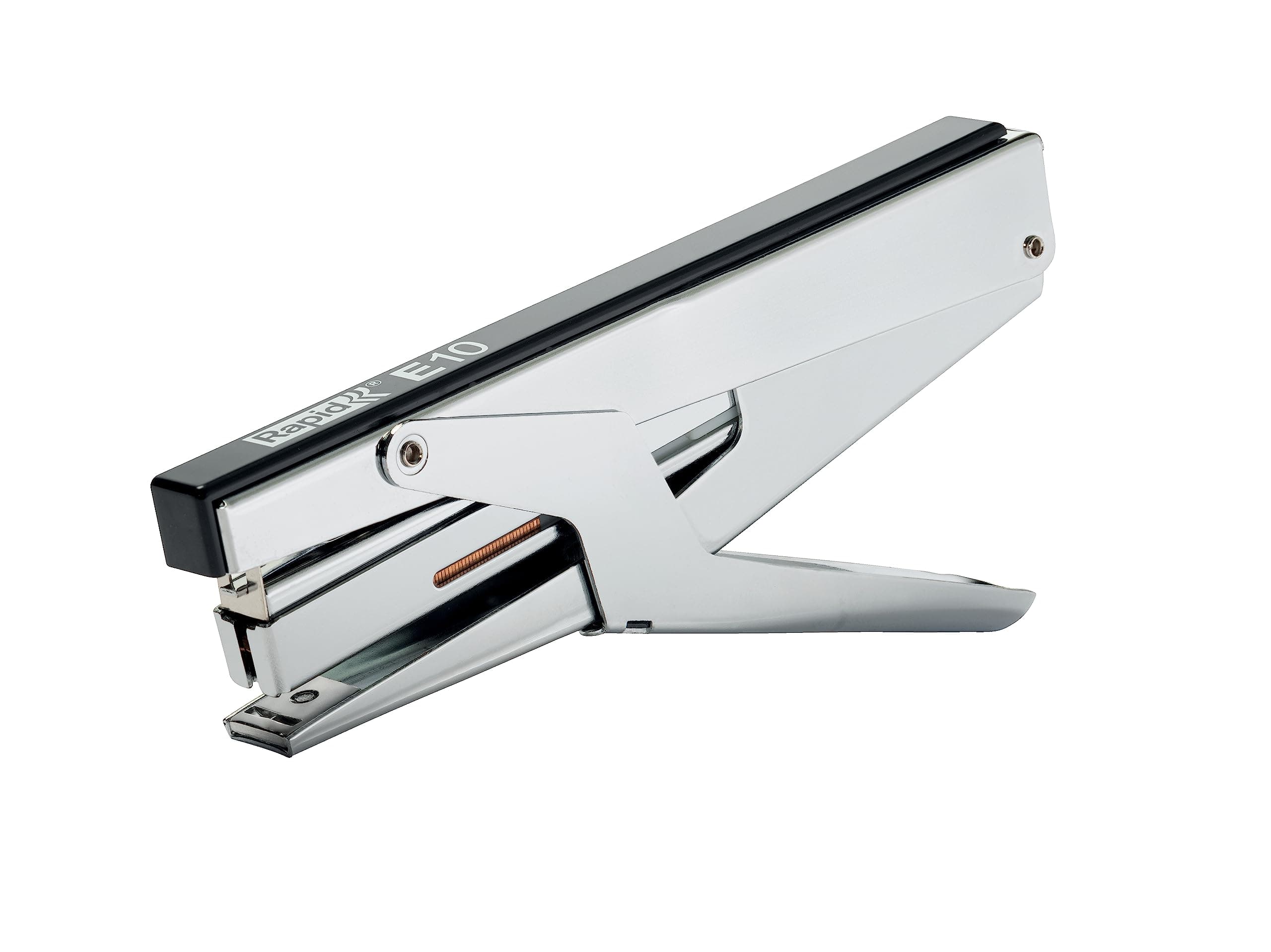 Rapid 21310400 E10 Stapler Plastic/Metal 10 Sheet Capacity Chrome