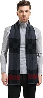 Men Winter Cashmere Scarf Wool Soft Warm Knitted Casual Scarves for Men