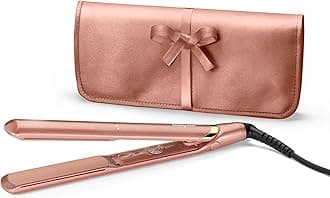 Rose Gold Hair Straighteners - Ceramic Plates for Smooth Styling, Multi-Voltage Worldwide use, Ultra-Fast 15 Second Heat Up, 3 Heat Settings Up to 235°C, 2598U