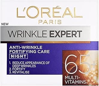 L'Oreal Paris Wrinkle Expert Anti Wrinkle 65+ Night Cream, Moisturiser Specifically Formulated to Nourish & Restore Mature Skin Overnight, Reducing appearance of wrinkles & Enhancing Firmness, 50ml