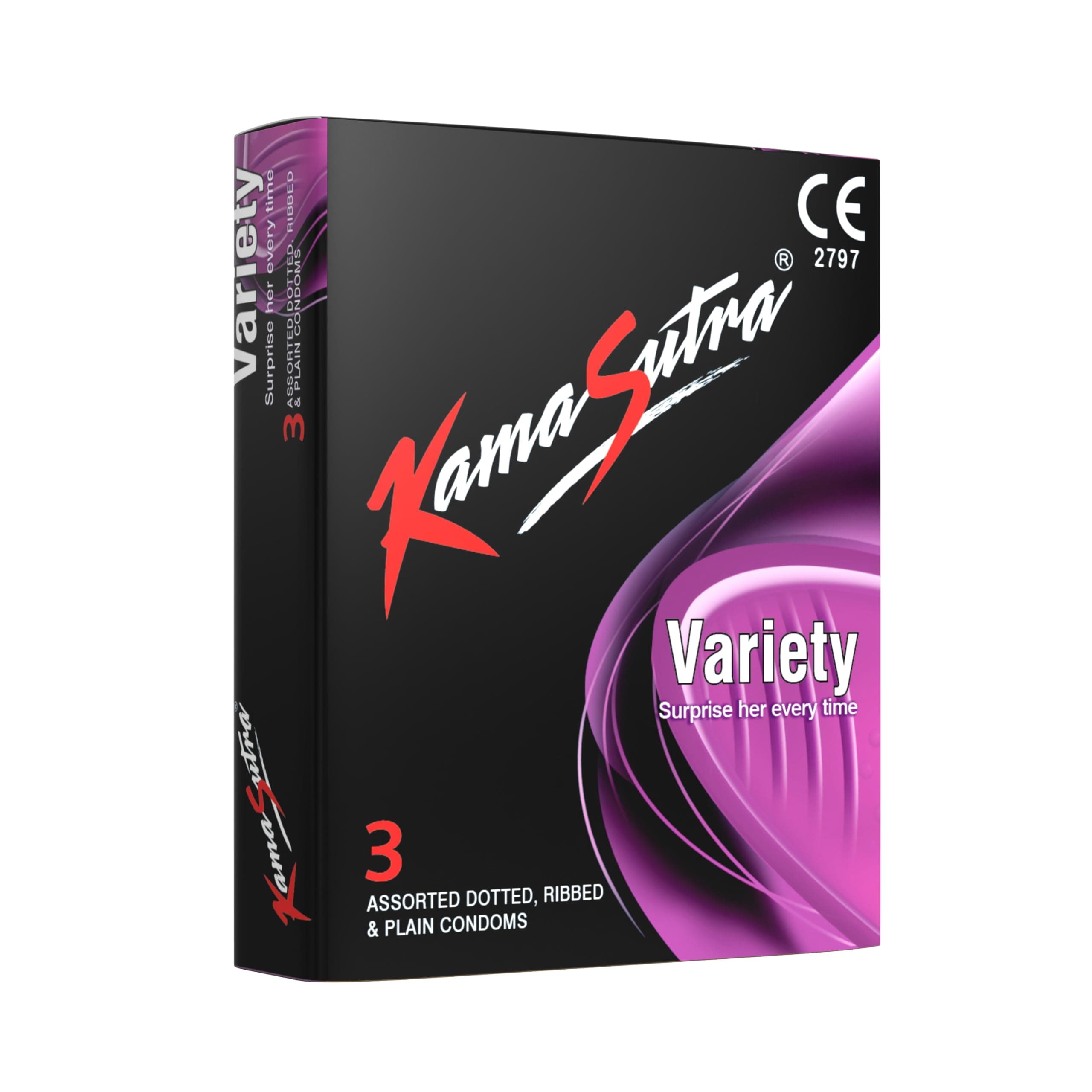 Kama Sutra Condom Variety 3'S