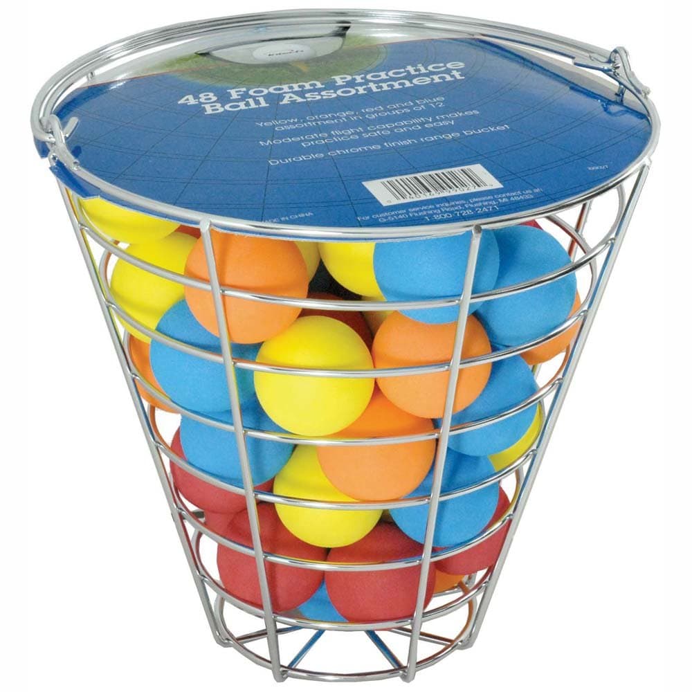 IntechRange Bucket with 48 Multi-Color Foam Golf Balls