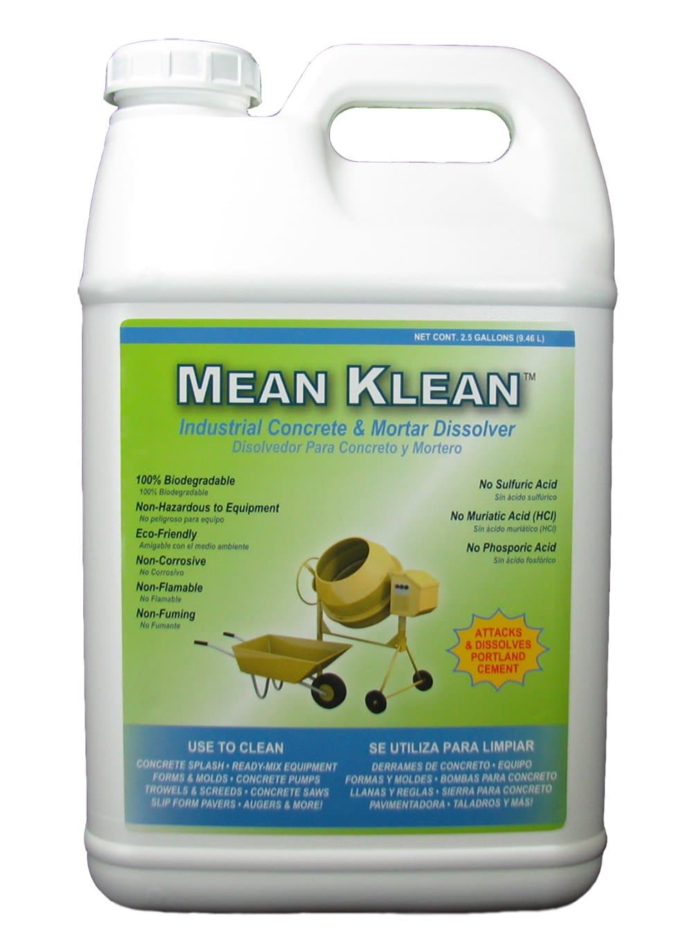 Mean Klean 2.5-Gal. Concrete & Mortar Dissolver