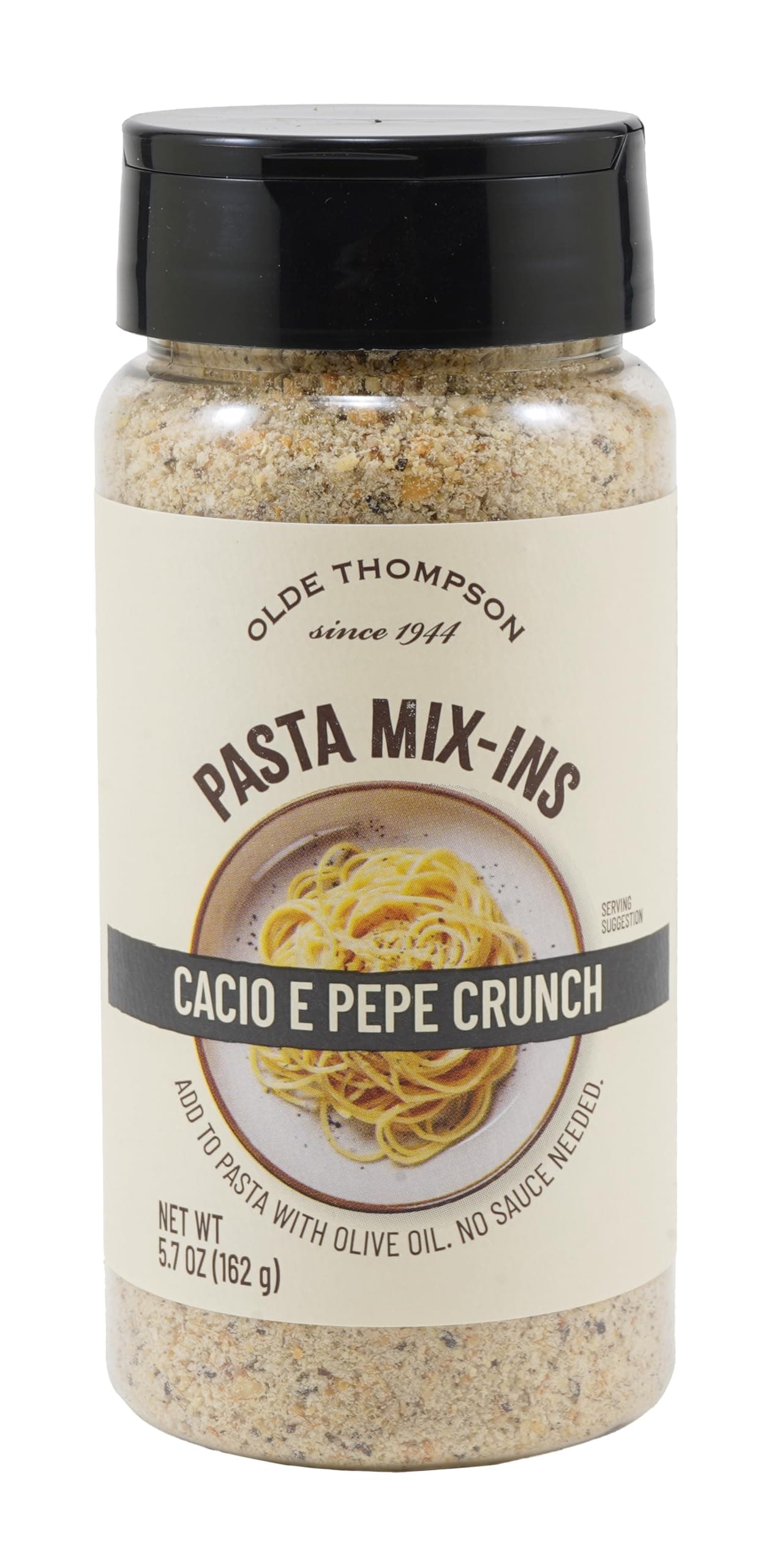 Olde Thompson Pasta Mix-Ins: Cacio E Pepe Crunch, Add to Pasta with Olive Oil, No Sauce Needed, 5.7 Ounce (Pack of 1)