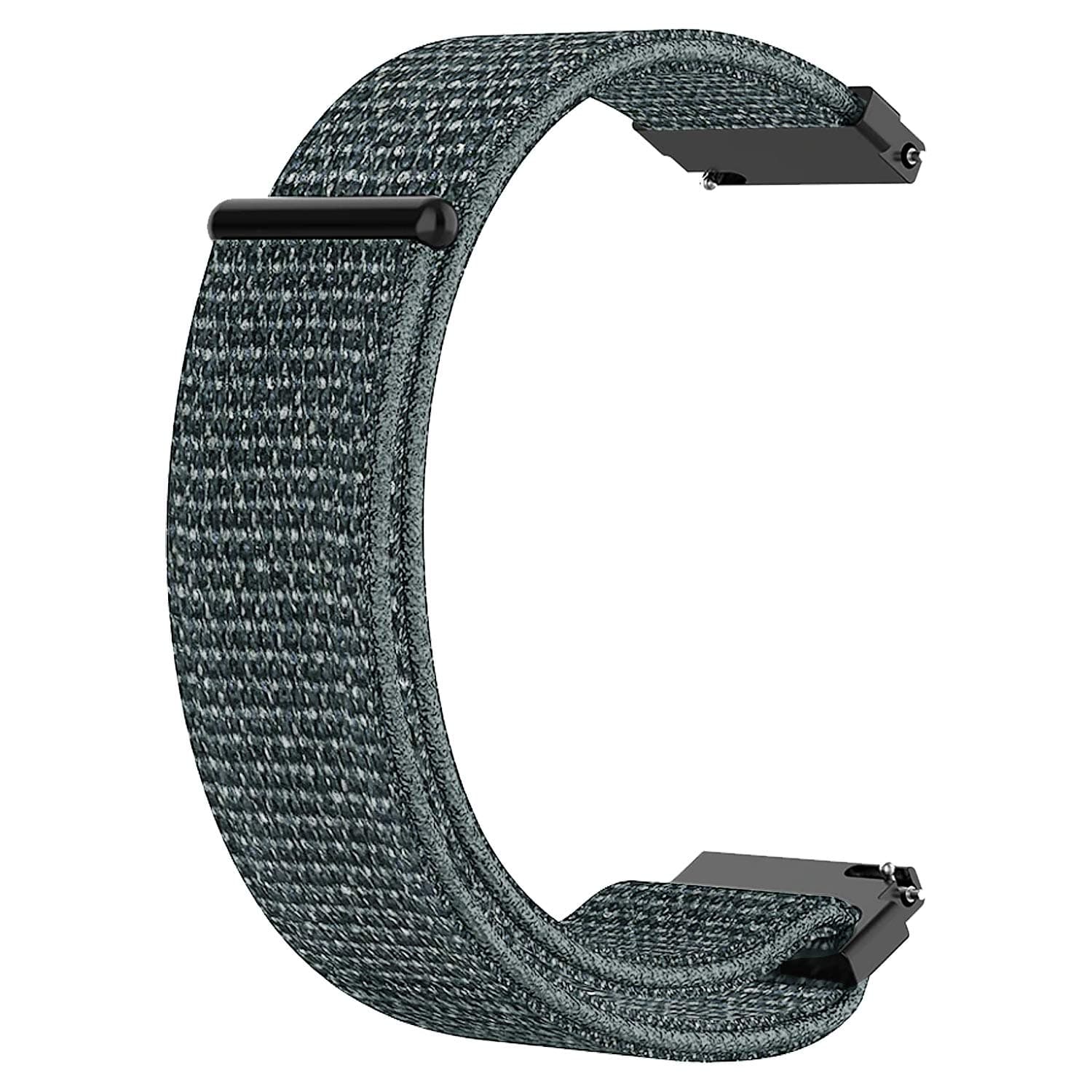 Watch Strap Nylon Soft Loop 20mm compatible with Garmin Forerunner 245 Smartwatch Sports Band Grey