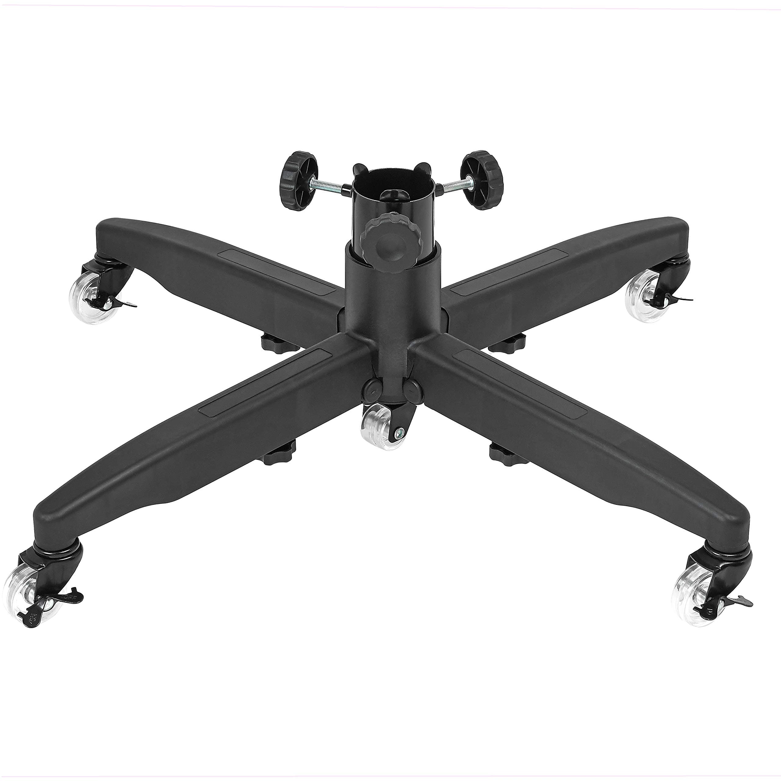 Rolling Christmas Tree Stand for up to 9 Foot Artificial Trees - Heavy-Duty Artificial Xmas Tree Stand Base with Casters and Adjustable Base - Compatible with Most Upright Tree Bags – Up to 120 lbs.