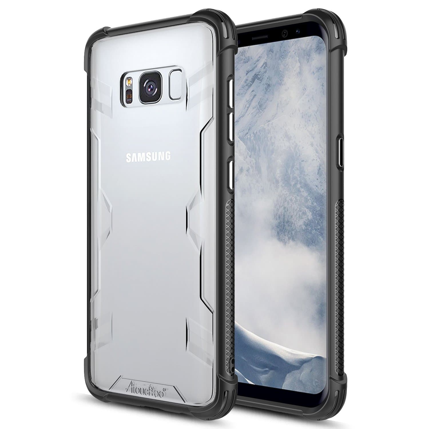 Atouchbo case Compatible for Galaxy S8 Plus,[Shock Reduction] Reinforced Corner TPU Bumper+Hard PC Back Cover Military Grade Extreme Drop Tested Heavy Duty Protective Cover for Samsung Galaxy S8 Plus
