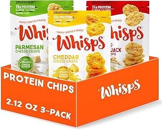 Cheese Crisps 3 Pack Assortment (2.12oz) Cheddar, Parmesan & Asiago/Pepperjack