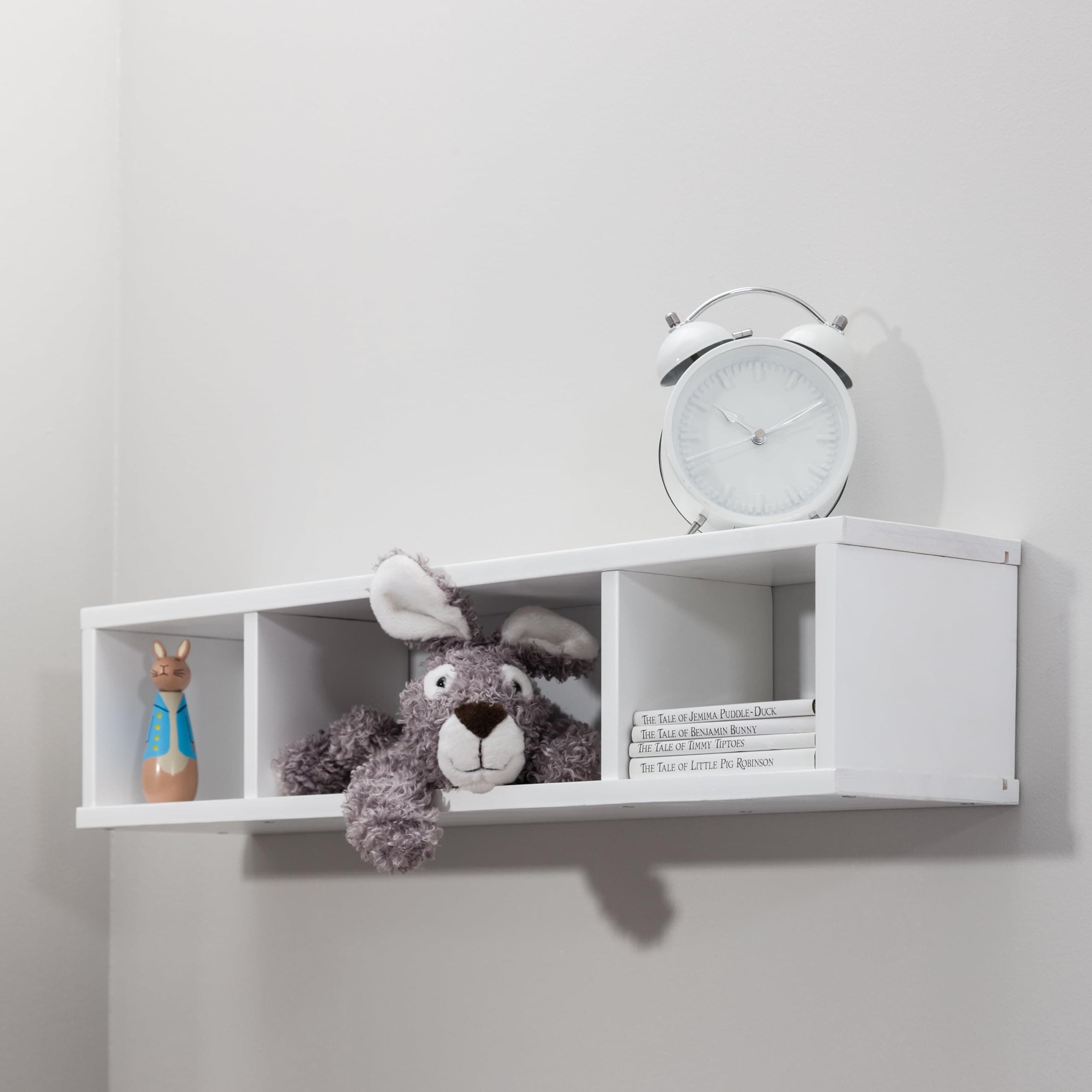 Noa and Nani Shelving Unit Wall Mounted Cube In Classic White