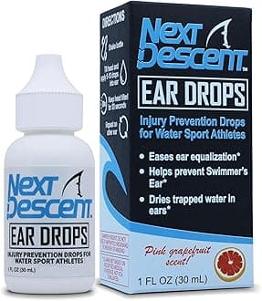 Swimmers Ear Drops for Pool & Ocean Swimming | Next Descent Prevention Drops for Waters Sports, Swimming, Diving and Snorkeling