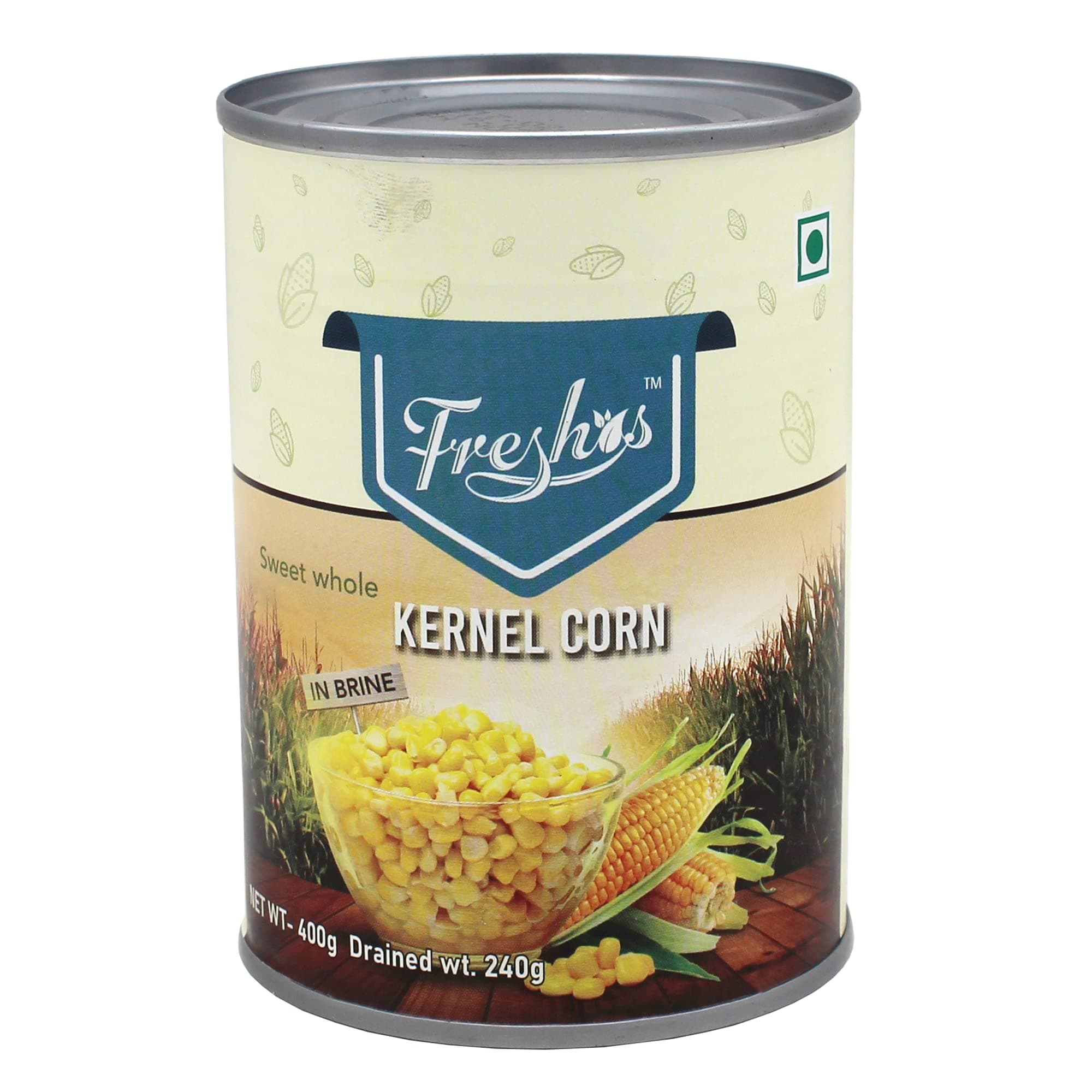 Freshos Corn Kernals in Brine, 400g