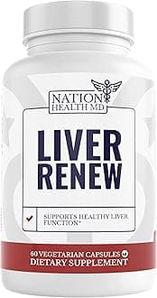 Liver Renew - Liver Cleanse Detox & Repair - Liver Support Supplement with Artichoke Extract, Milk Thisle, Dandelion and Turmeric (1 Bottle)