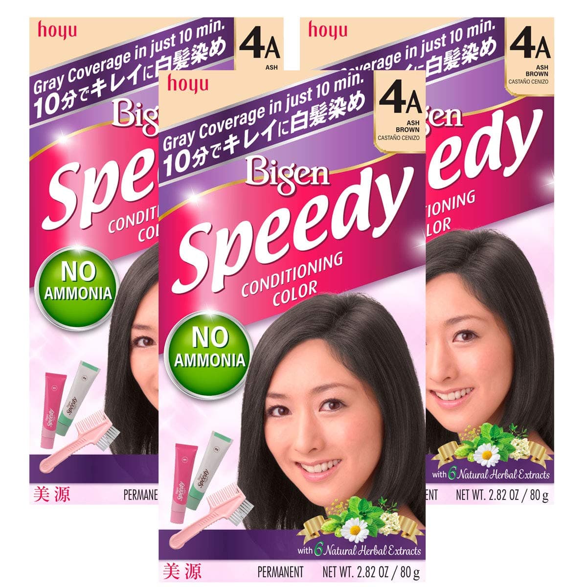 Speedy Conditioning Color Kit: 4A Ash Brown - 3 Pack