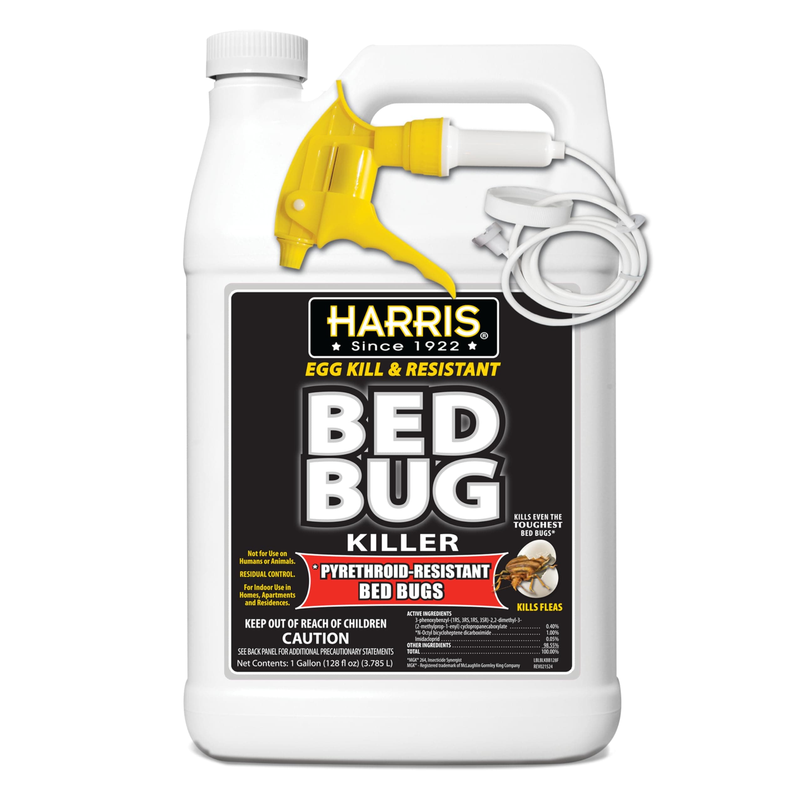 Toughest Bed Bug Killer, Liquid Spray with Odorless and Non-Staining Extended Residual Kill Formula (Gallon)