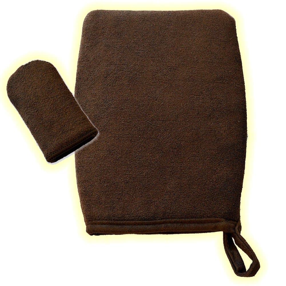 SMITTENS MITTS DELUXE SPRAY TAN, SELF TAN APPLICATION FACE AND BODY SET - EXTRA THICK, MULTI LAYER PADDED, LEAK PROOF BAMBOO FIBER