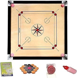 for Kids 32 inch Full Size Carrom for Kids Men Women Adults Serious Professional Engineered Wood (32 INCH Carrom Board)