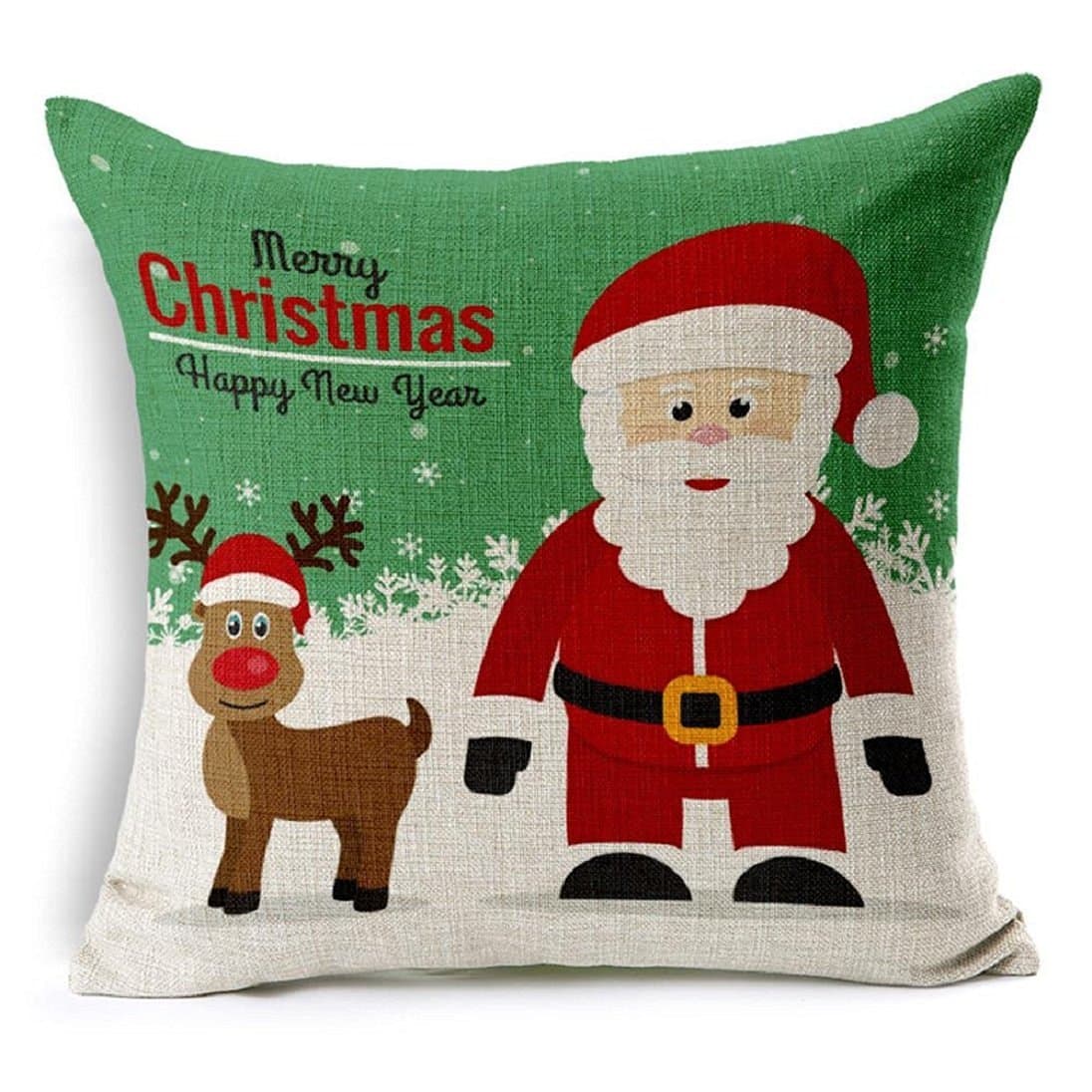 Pillow Case,AutumnFall Christmas Tree Sofa Bed Home Decor Pillow Case Cushion Cover (D)