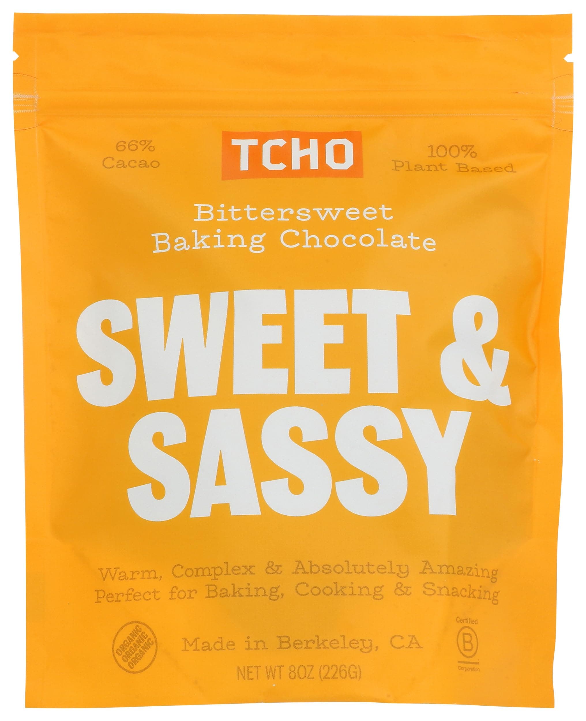 Organic Dark Chocolate Baking Discs, 8 Ounce