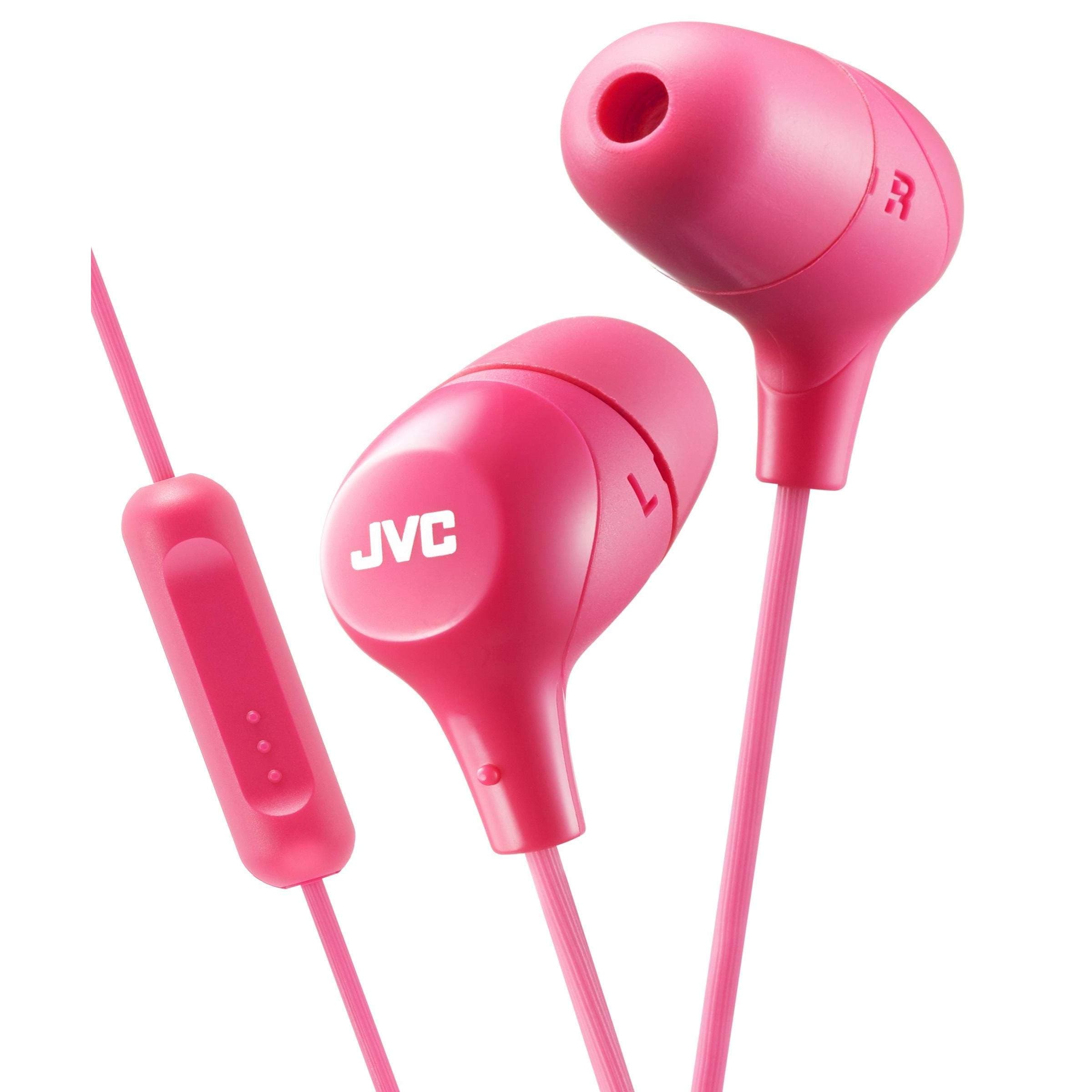 JVC in-Ear Headphones with 1-Button Remote Control and Microphone