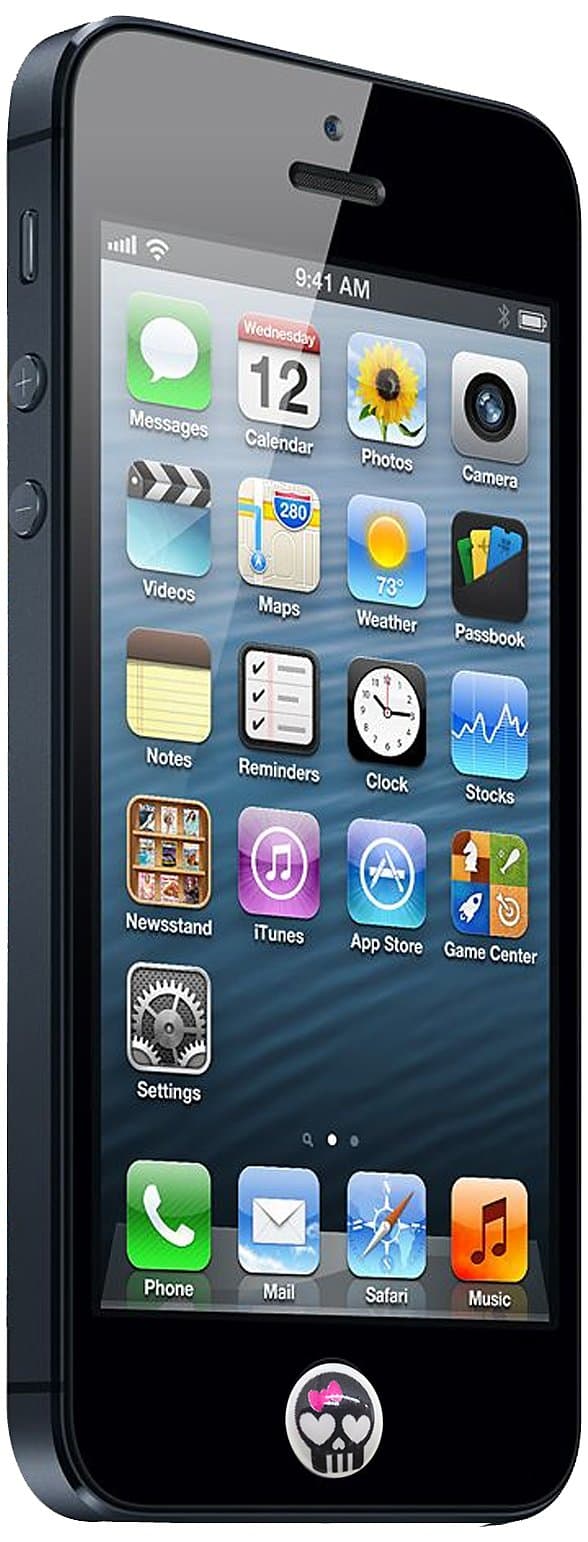 DGL Group LLC VE-814 Printed Home Button Stickers - 1 Pack - Retail Packaging - Black