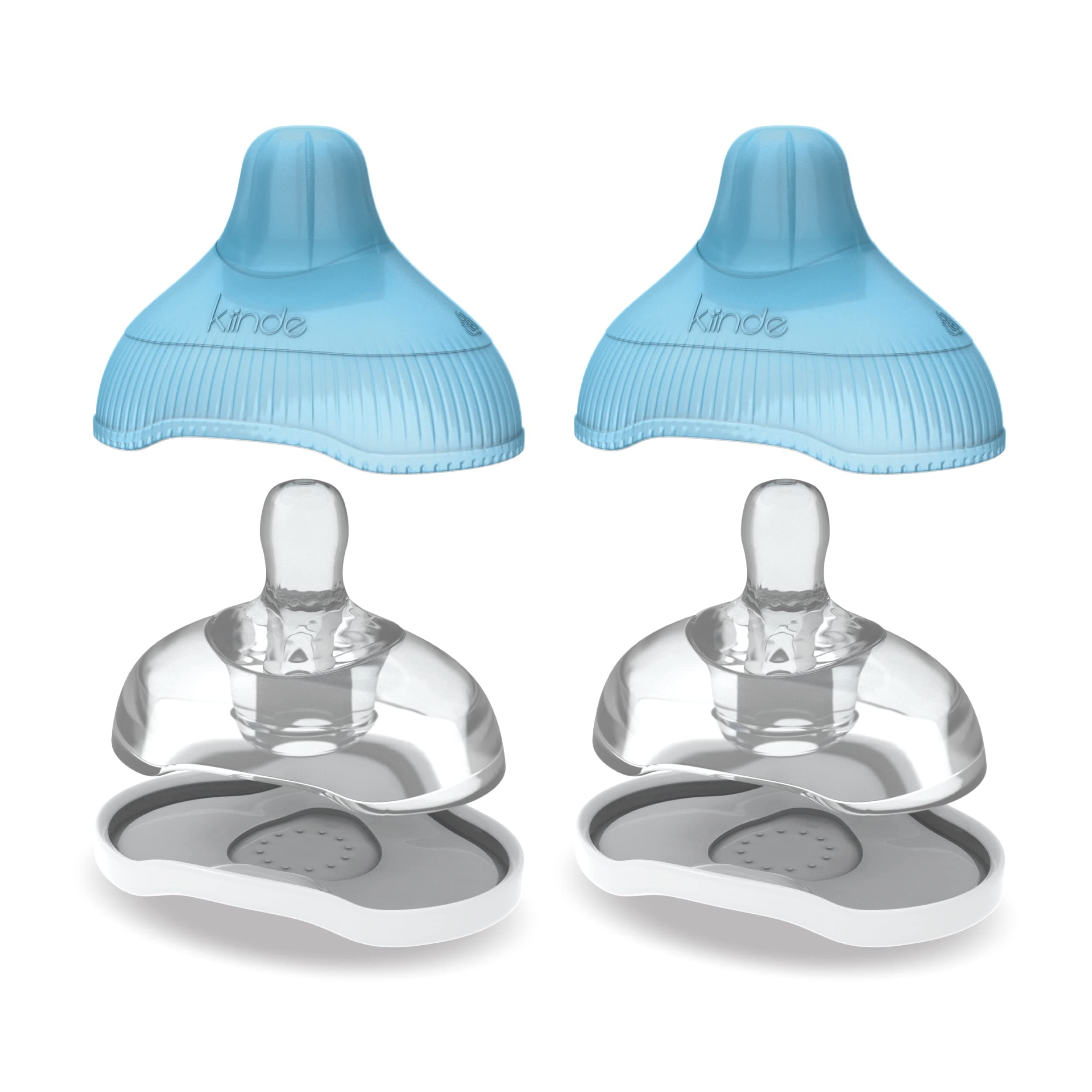 Kiinde Twist Active Latch Nipples for Breast Milk or Formula Feeding - Medium Flow (2 Pack)