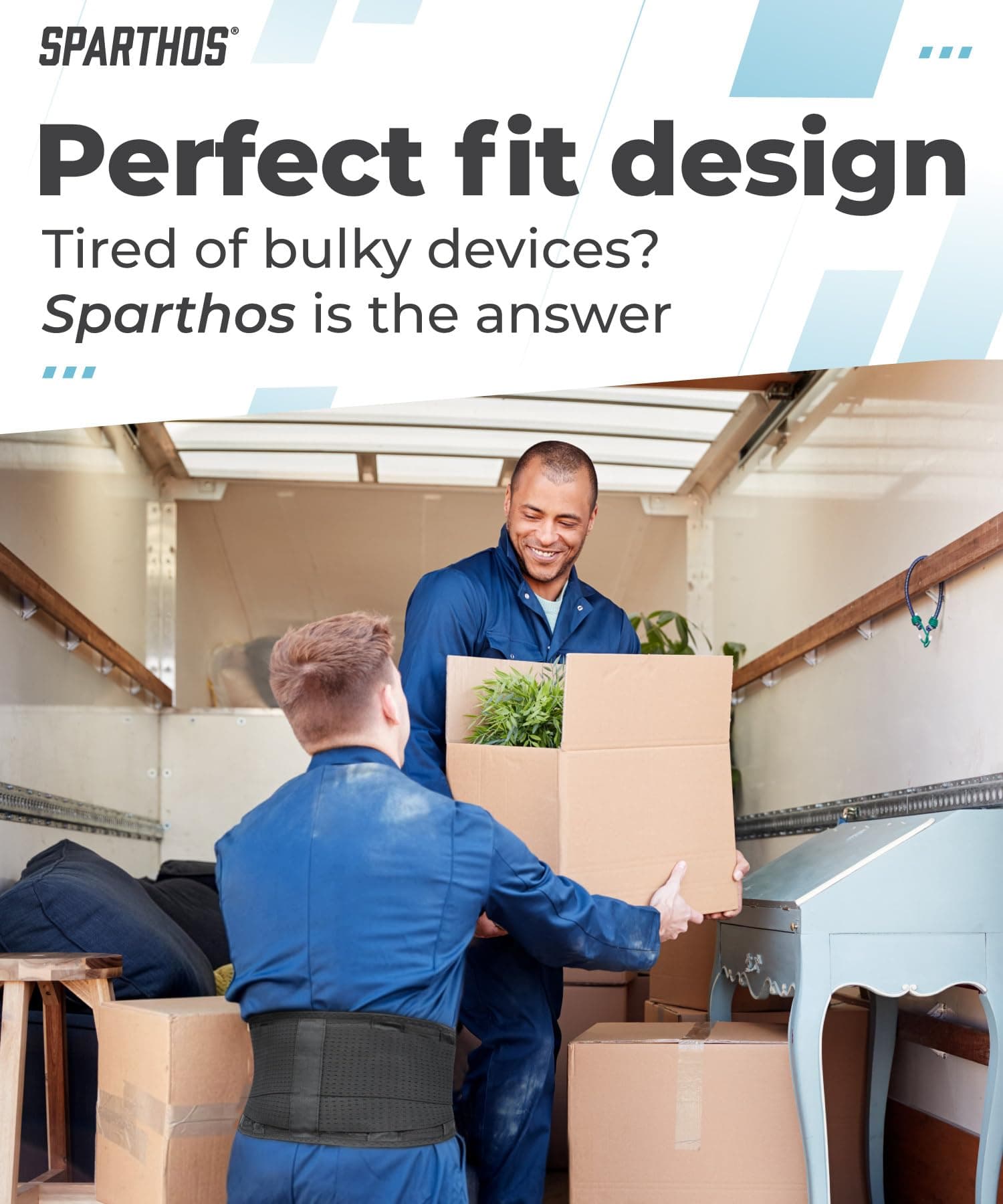 Back Brace by Sparthos - Immediate Relief for Back Pain, Herniated Disc, Sciatica, Scoliosis and More! - Breathable Mesh Design with Lumbar Pad - Adjustable Support Straps - Lower Back Belt [L]