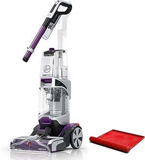 Hoover, Purple SmartWash Automatic Carpet Cleaner Spot Chaser Stain Remover Wand, Shampooer Machine for Pets, with Storage Mat, FH53050