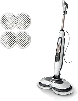 Shark Steam & Scrub with Steam Blaster Technology All-in-One Hard Floor Steam Mop with 3 Steam Modes & LED Headlights S8201, Rotator White