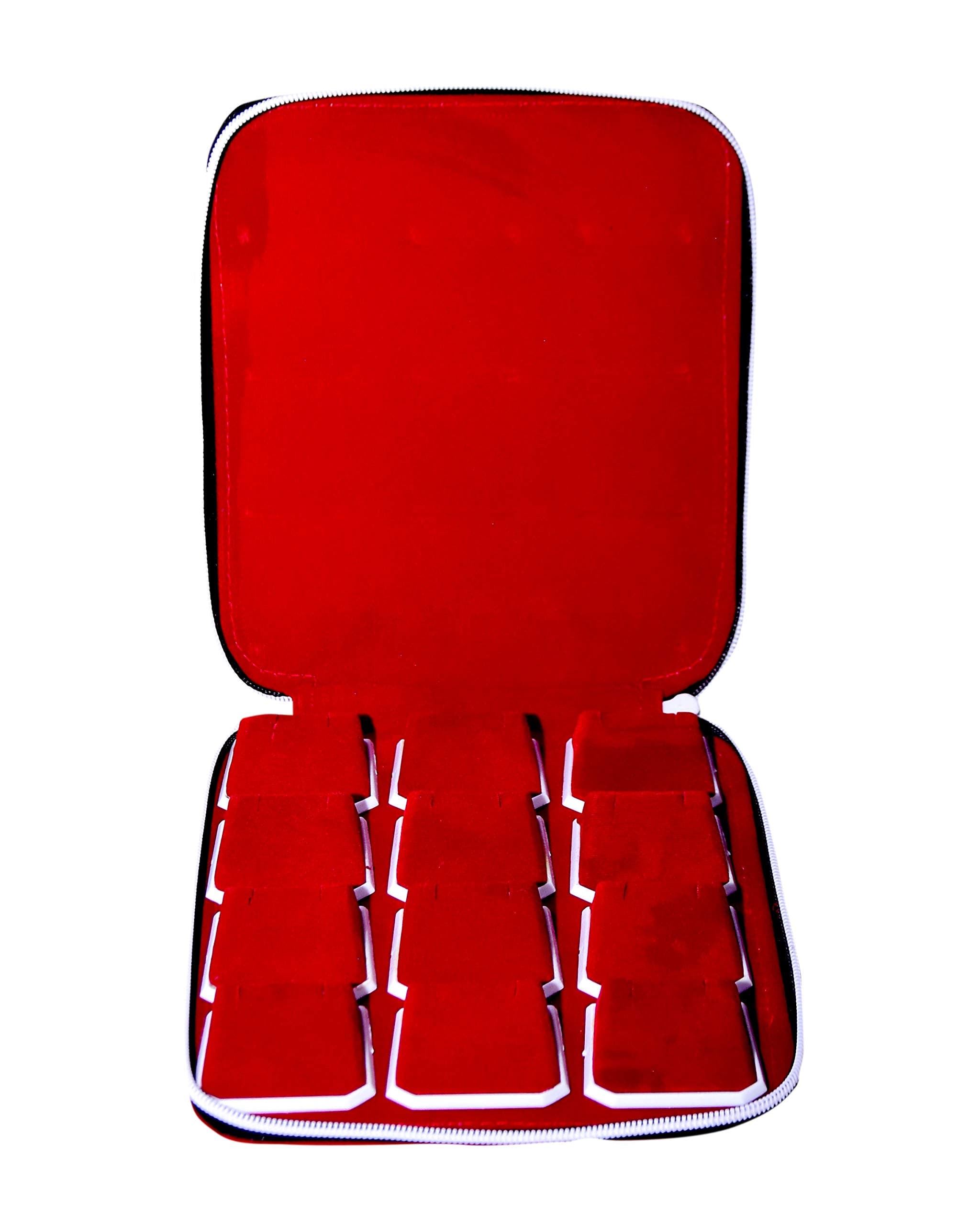 Box Queen Ideal Red Velvet 12 Set Earring Or Studs Big Jewellery Box For Women (Pack Of 1) (Size 8 * 7)