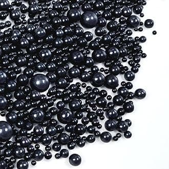 Edible Black Pearl Sprinkles for Cake Decorating, Black Pearl Sugar Sprinkles, 150g/5.29oz, Baking Cake Decorations, Foodgrade Toppers, Cupcakes, Cookies, Birthday, Wedding Party Holiday Supplies
