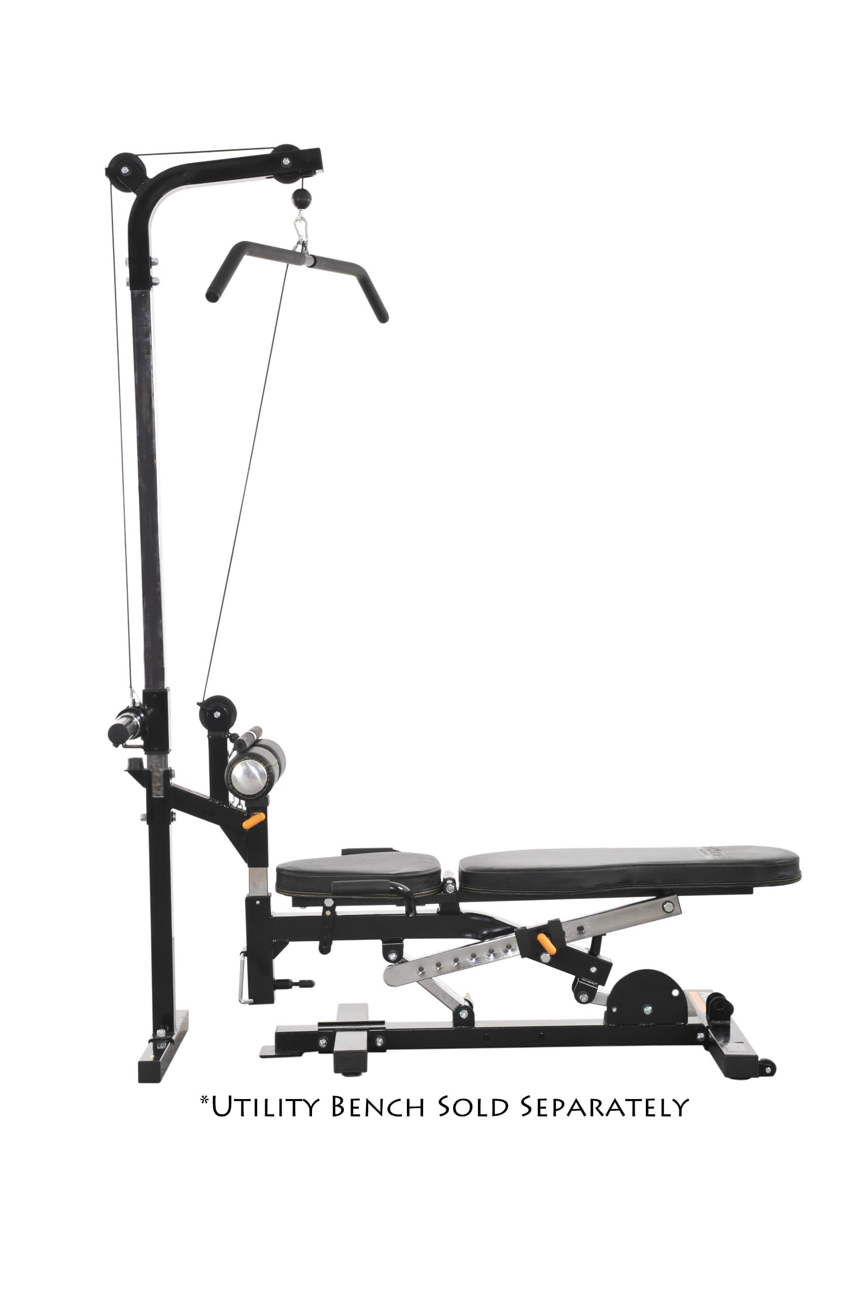 Powertec Fitness Workbench LAT Tower Accessory, Black