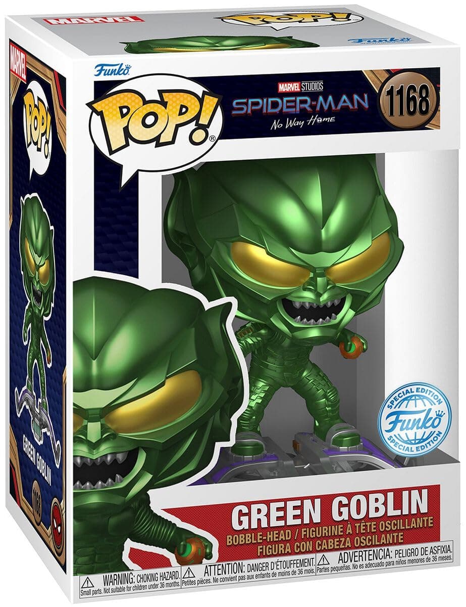 Pop! 68366 Marvel Studios Spider-Man No Way Home - Green Goblin Metallic Special Edition #1168